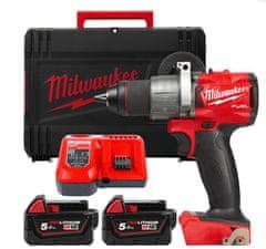 Milwaukee M18 FUEL akumulátorový vŕtací skrutkovač M18FDD2-502X