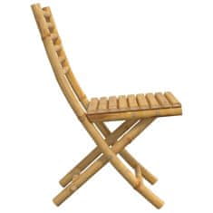 Petromila vidaXL Skladacie záhradné stoličky 2 ks 43x54x88 cm bambus
