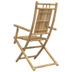 Petromila vidaXL Skladacie záhradné stoličky 2 ks 53x66x99 cm bambus