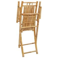 Petromila vidaXL Skladacie záhradné stoličky 2 ks 53x66x99 cm bambus