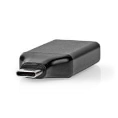 Nedis USB-C adaptér | USB 3.2 Gen 1 | USB-C samec | HDMI výstup | 4K @ 60 Hz | Okrúhle | Poniklované | Čierna / Sivá | Box 