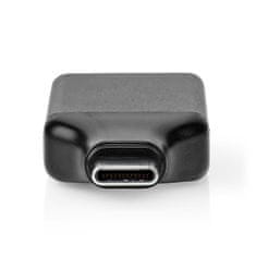 Nedis USB-C adaptér | USB 3.2 Gen 1 | USB-C samec | HDMI výstup | 4K @ 60 Hz | Okrúhle | Poniklované | Čierna / Sivá | Box 