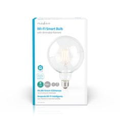 Nedis SmartLife LED žiarovka | Wi-Fi | E27 | 500 lm | 5 W | Teplá biela | 2700 K | Sklo | Android / IOS | G125 | 1 ks 