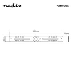 Nedis Držiak na soundbar | Kompatibilné s: Sonos PLAYBAR | Stena | 15 kg | Pevné | ABS / Oceľ | čierna 