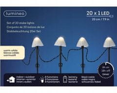 Kaemingk LED dekoratívne osvetlenie na batérie huby 20x380 cm