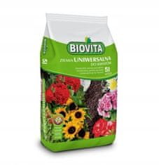 BioVita Univerzálna záhradná zemina 5,5-6,5 pH pre kvety 5l