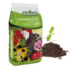 BioVita Univerzálna záhradná zemina 5,5-6,5 pH pre kvety 20L