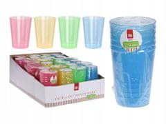 Koopman Sada farebných plastových pohárov 6 kusov