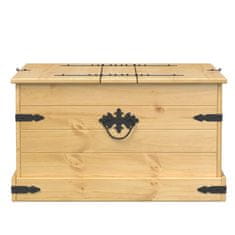 Vidaxl Úložný box Corona 78x78x45 cm borovicový masív