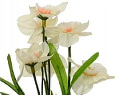 Kaemingk Umelá jarná rastlina narcis v kvetináči 1 ks 18x7,5 cm