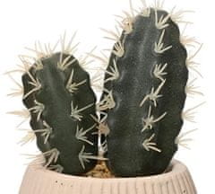 Kaemingk Kaktus v kvetináči umelá dekoratívna rastlina 1 ks 14x8,5 cm