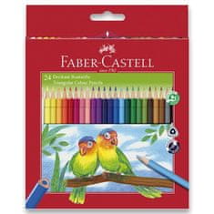 Faber-Castell Pastelky trojhranné 24 farieb + strúhadlo
