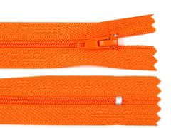 Špirálový zips No 3 dĺžka 25 cm pinlock - oranžová