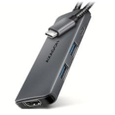 AXAGON multi USB-C 5v1 8k húb / HMC-5H8K / USB 3.2 Gen1 / 1x PD 100W / 1x HDMI / 1x USB-C / 2x USB-A / 15cm