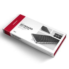 AXAGON HMC-KB-CS, USB 5Gbps húb s klávesnicou CZ/SK, HDMI 4K/60Hz, 3x USB-A, SD/mSD, audio, PD 100W