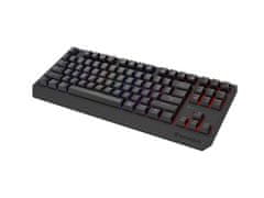 Genesis herná klávesnica THOR 230/TKL/RGB/Outemu Panda/Bezdrôtová USB + Bluetooth/US layout/Čierna