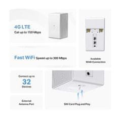 Mercusys MB110-4G - N300Mbps Bezdrôtový LTE Modem a router