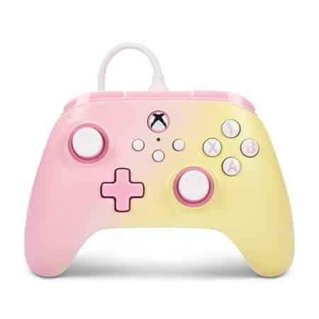 Power A Advantage Káblový ovládač pre Xbox Series X|S - Pink Lemonade