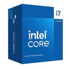 Intel Core i7-14700F / Raptor Lake R / LGA1700 / max. 5,4 GHz / 8P + 12E / 28T / 33MB / 65W TDP / bez VGA / BOX