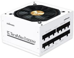 Zalman zdroj ZM1000-TMX2 WH/ 1000W / ATX3.0 / active PFC / modulárne / 80 Plus Gold / biely