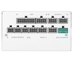 DEEPCOOL zdroj PX850-G / 850W / ATX3.0 / 135 mm fan / modulárny / 80Plus Gold / biely