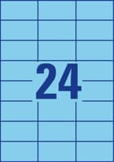 Avery Zweckform Univerzálne etikety modré, 70 x 37 mm, 2400 ks