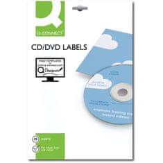 Q-Connect Etikety na CD/DVD - 117 mm, 2 x 25 ks, biele