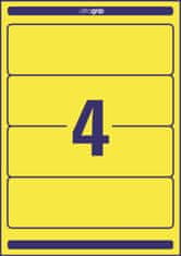 Avery Zweckform Etikety na por. -žlté, 192x61mm, 80ks