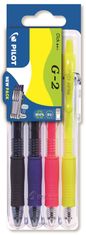 Pilot Gélový roller G-2 Neon - set2go, sada 4 farieb