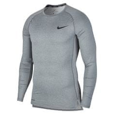 Nike Tričko výcvik sivá S Pro Top Compression Crew