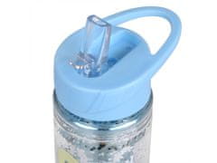 Disney Stitch Disney Plastová fľaša/bidón so slamkou, transparentná s flitrami 550 ml