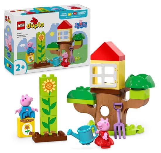 LEGO DUPLO 10431 Prasiatko Peppa – záhrada a domček na strome