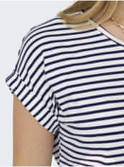 ONLY Modro-biele dámske pruhované tričko ONLY Moster M