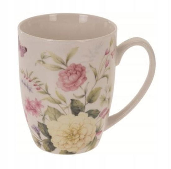 Koopman Porcelánový hrnček na kávu a čaj 300 ml kvetinový dizajn