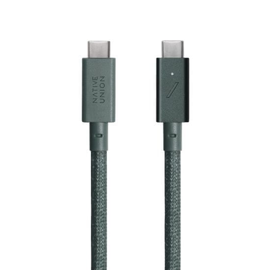 Native Union Kábel USB-C do USB-C Belt Pro 240W / 240 cm - Slate Green