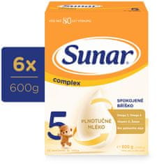 Sunar Complex 5 detské mlieko, 6 x 600 g