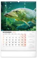 Notique Nástenný kalendár Rybársky 2025, 33 x 46 cm