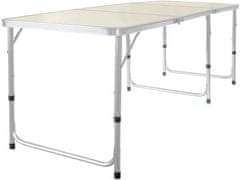 Verk  14470 Skladací kempingový stôl 180 x 60 cm béžový
