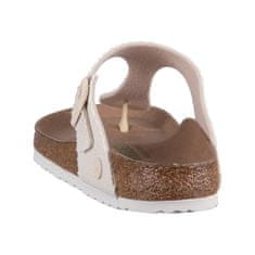 Birkenstock Žabky biela 38 EU Gizeh Rivet Logo Vegan Eggshell Canvas