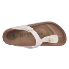 Birkenstock Žabky biela 38 EU Gizeh Rivet Logo Vegan Eggshell Canvas