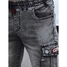 Dstreet Pánske bojové džínsové šortky MORA čierne sx2415 M