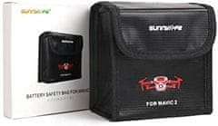 YUNIQUE GREEN-CLEAN Bezpečnostná taška na batérie RC | Ochranné puzdro proti výbuchu Lipo | Nabíjacie puzdro odolné voči ohňu, rozmery 115x110x73 mm | Pre 2 batérie DJI MAVIC 2