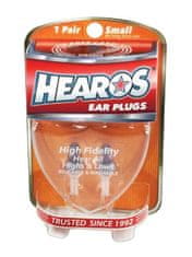 Hearos High Fidelity Ear Plugs for Long Term Use Small NRR 12db 1 Pair