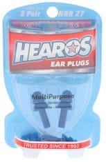 Hearos Multi-Purpose Series Ear Plugs Blue NRR 25db 2 Pairs