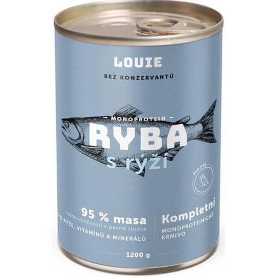 Louie konz. pre psov ryba s ryžou 1200 g