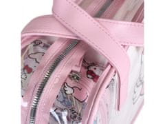 Hello Kitty Ružovo-biela sada cestovných kozmetických tašiek na zips, 3 ks. 