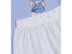 Disney Dámske pyžamo Disney Stitch Modré s ramienkami, letné, bavlnené pyžamo XL