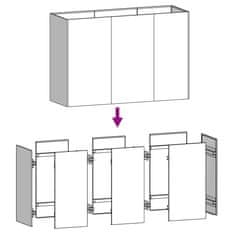 Vidaxl Záhradný vyvýšený záhon 120x40x80 cm korténová oceľ