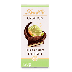 LINDT Lindt Creation Horká čokoláda plnená nadýchanou pistáciovou náplňou 150g