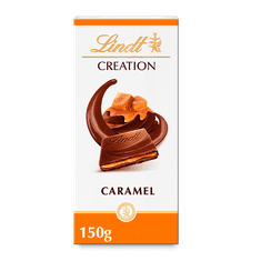 LINDT CREATION mliečna čokoláda s náplňou z tekutého slaného karamelu 150g